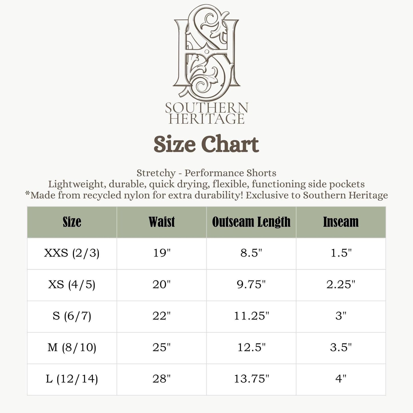 Southern Heritage In Flight Sage Shorts