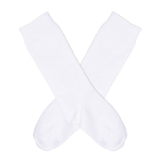White Knee Socks: Newborn