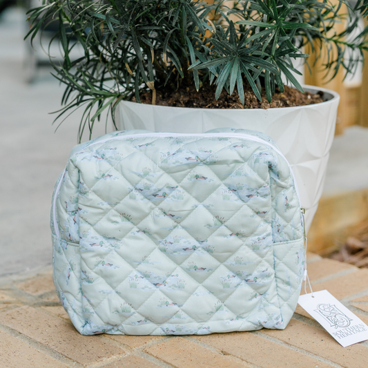 Duck Marshland Quilted Toiletry Bag