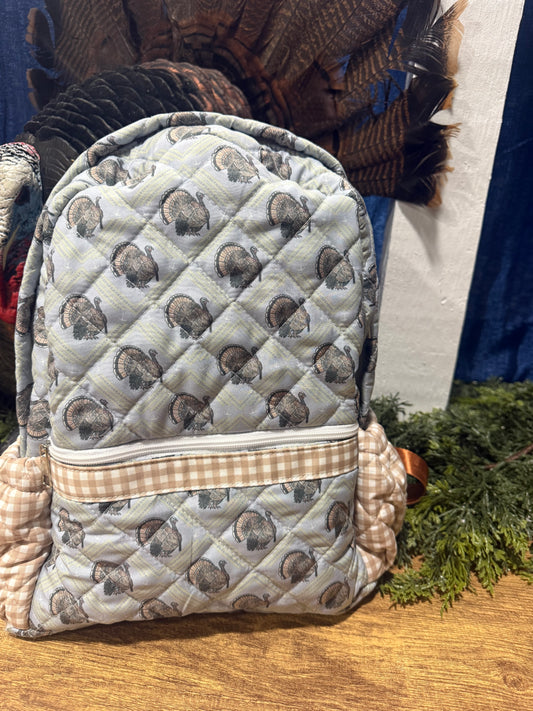 Turkey Strut Quilted Backpack