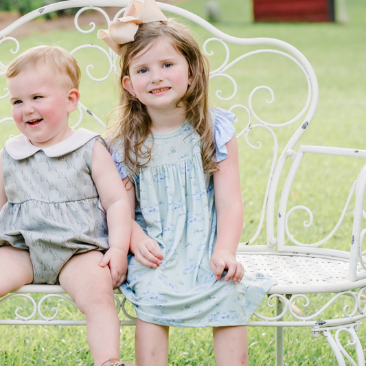 Mary Oliver Duck Marshland Play All Day Flutter Sleeve Dress