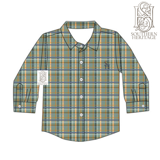 Heritage Plaid Henry Classic Button Down