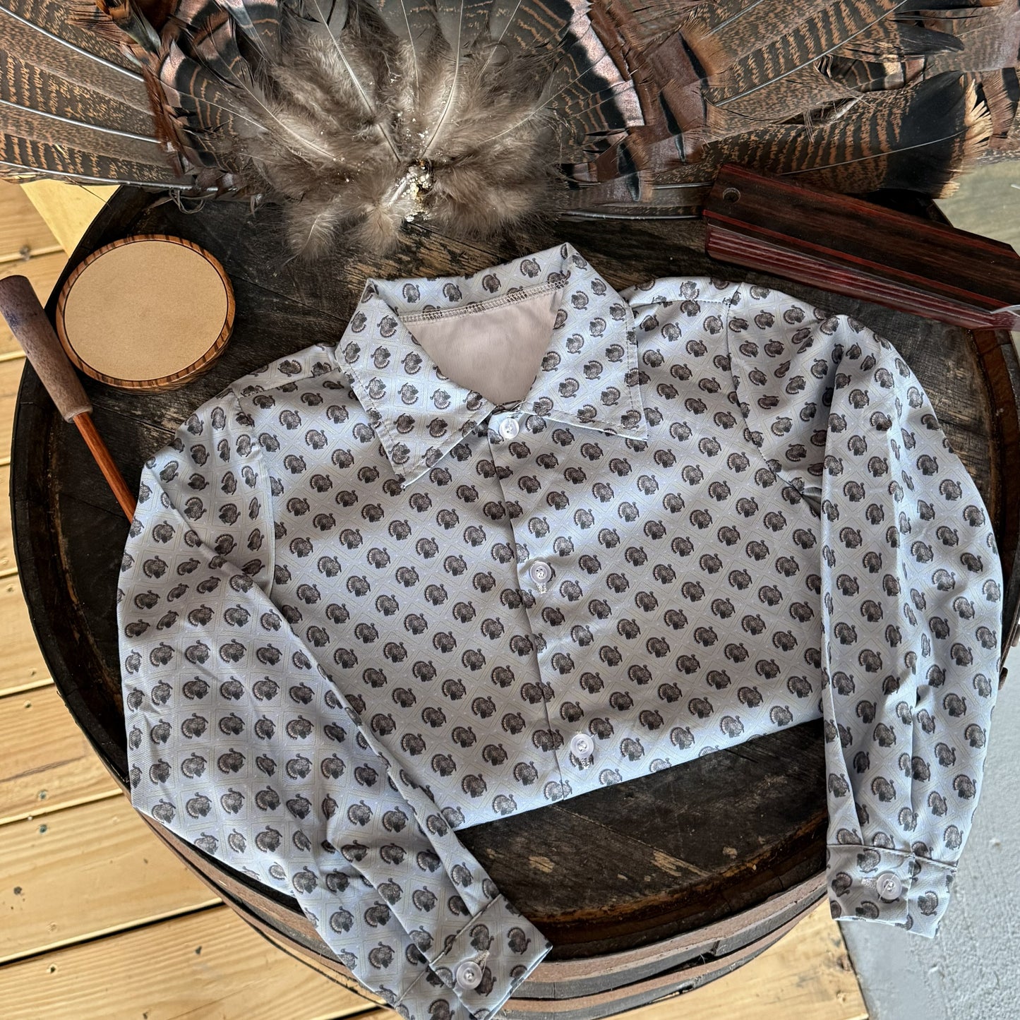 Boys Turkey Strut Button Down