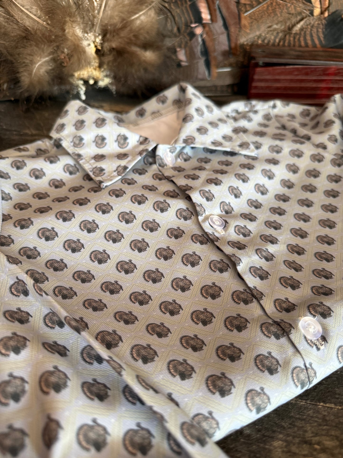 Boys Turkey Strut Button Down