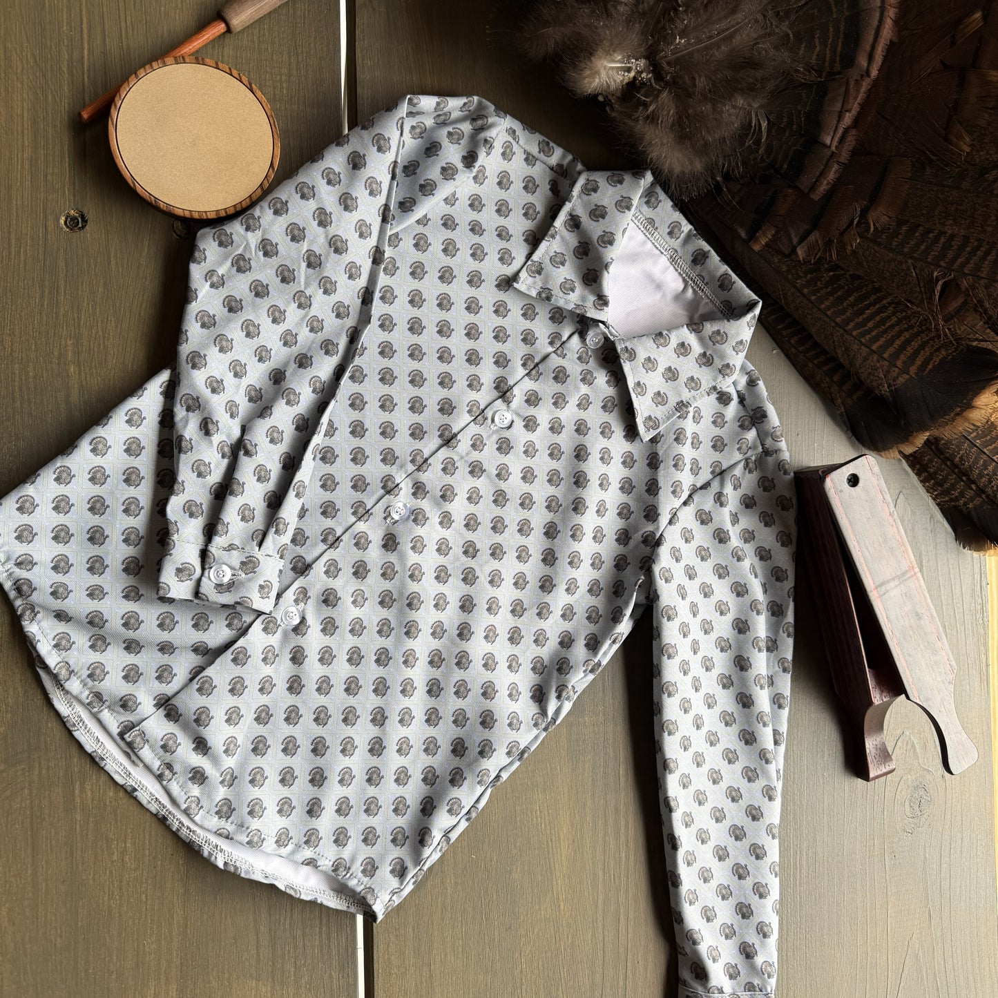 Boys Turkey Strut Button Down